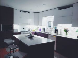 modern white kitchen